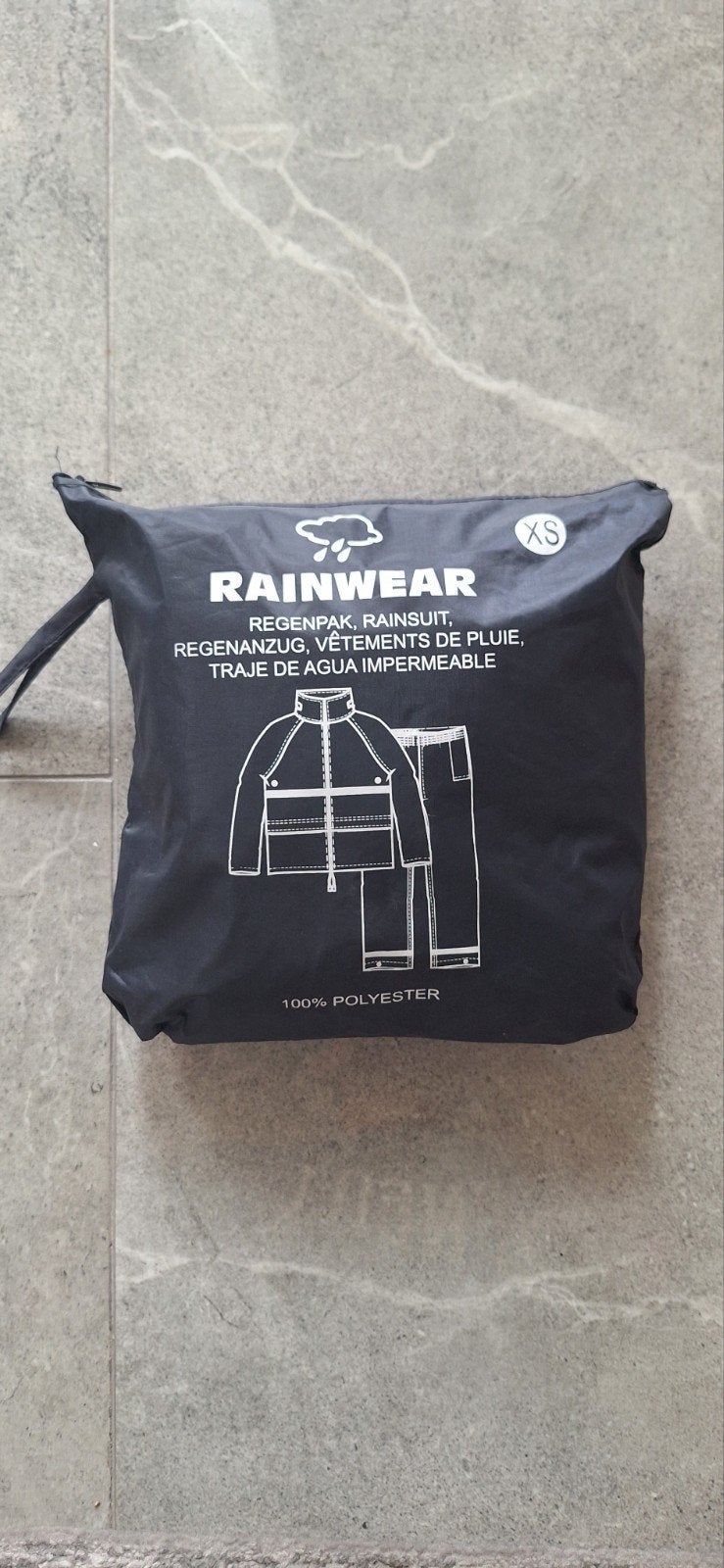 Nieuw Regenpak XS - 100% Polyester, Caravans en Kamperen, Regenkleding, Ophalen of Verzenden, Nieuw, Regenpak, Heren