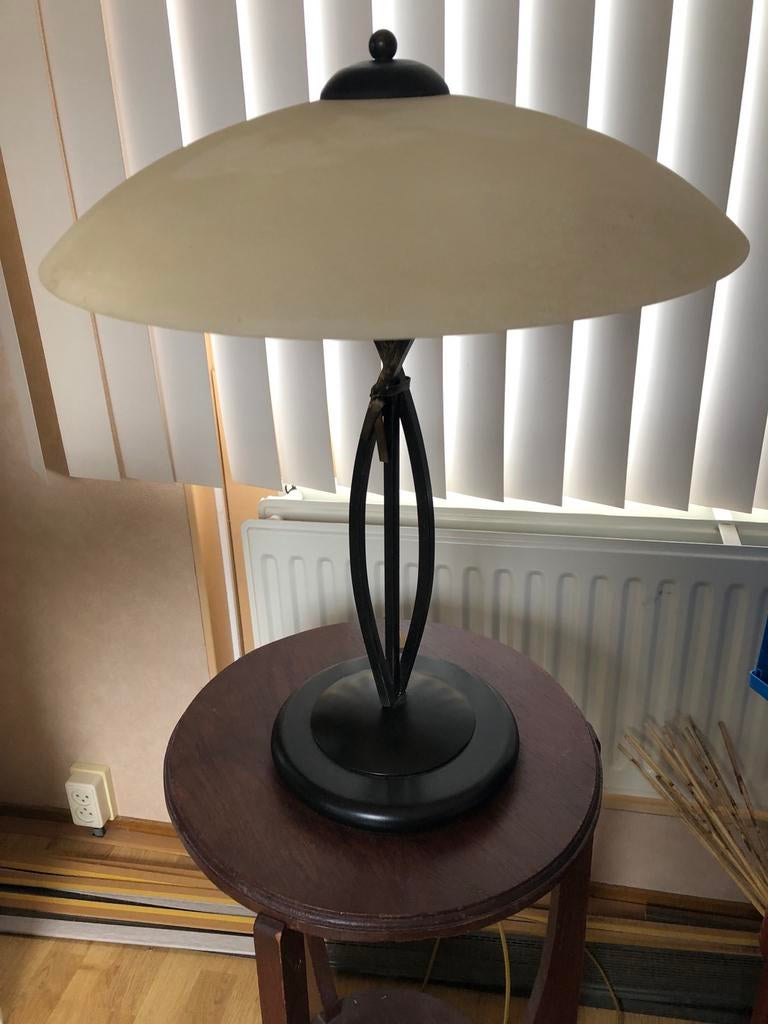 Vintage Jan Frantzen tafellamp, Ophalen, Gebruikt, Metaal, Minder dan 50 cm