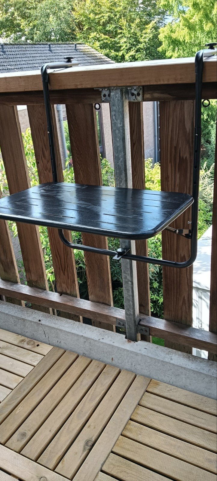 balkon tafeltje, Tuin en Terras, Ophalen, Zo goed als nieuw, Rechthoekig