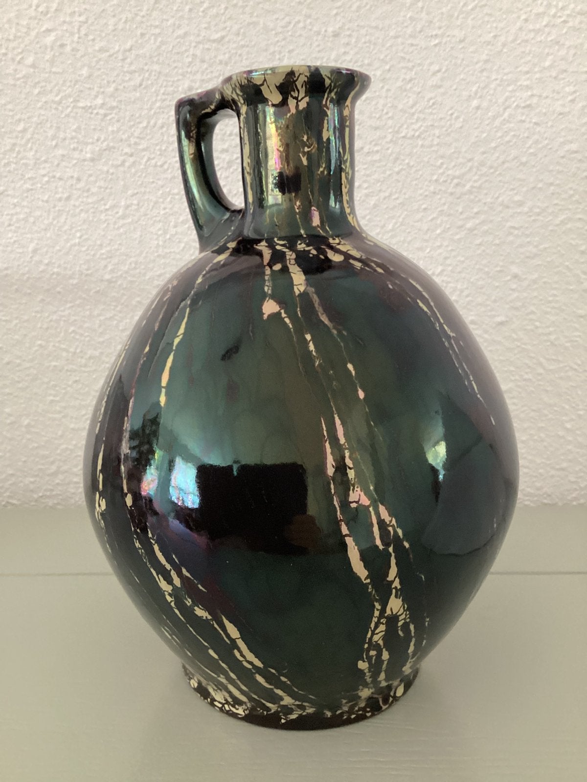St Lukas vaas - lusterglazuur, Antiek en Kunst, Ophalen