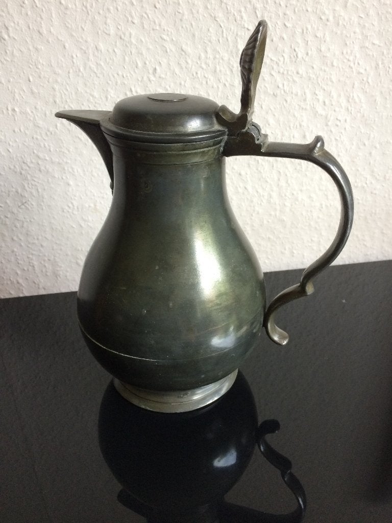 Een mooie antieke tinnen buikkan, Utrecht, begin 19e eeuw., Antiek en Kunst, Antiek | Tin, Ophalen of Verzenden