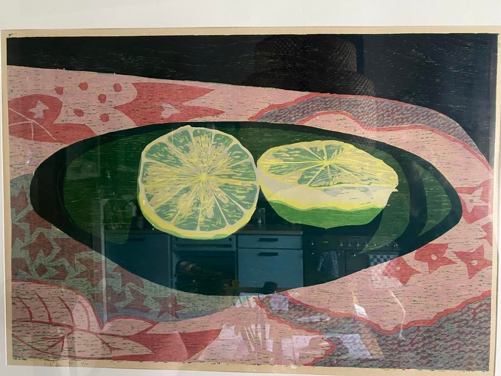 Houtsnede, Vincent van Ojen 100x70, Ophalen