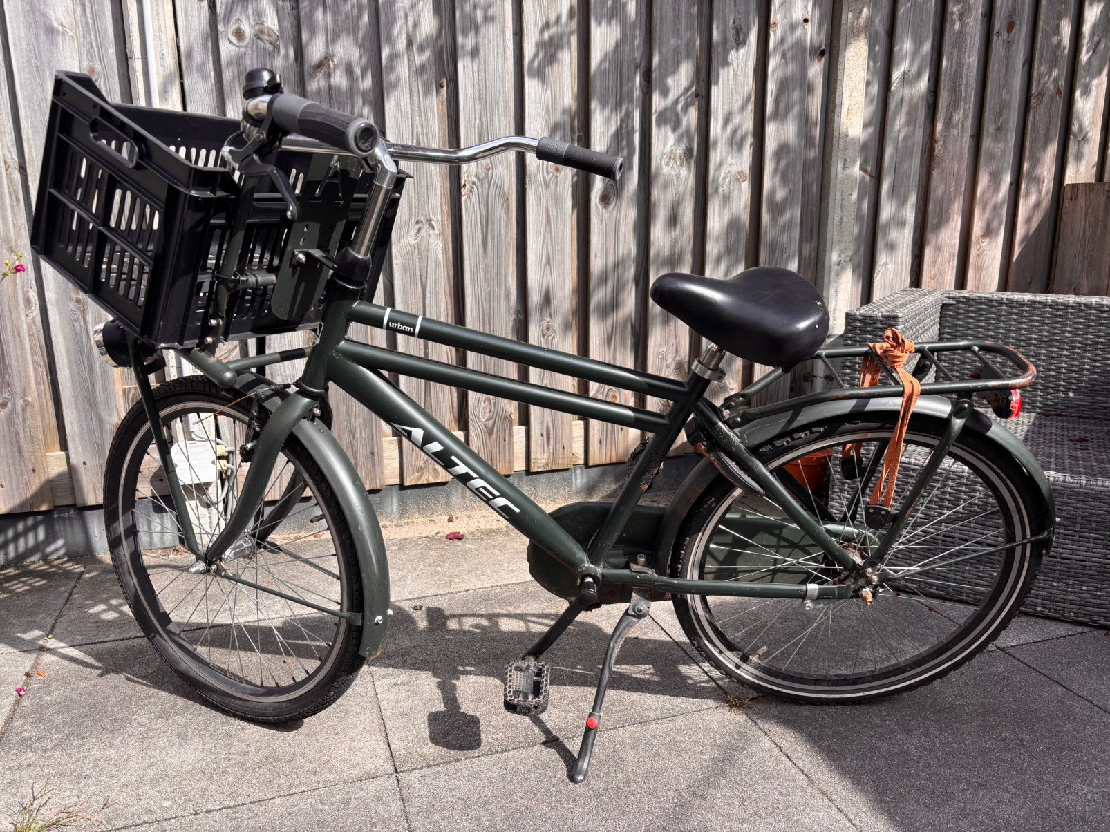 Altec jongensfiets 24 inch met krat, Ophalen, Gebruikt, 24 inch