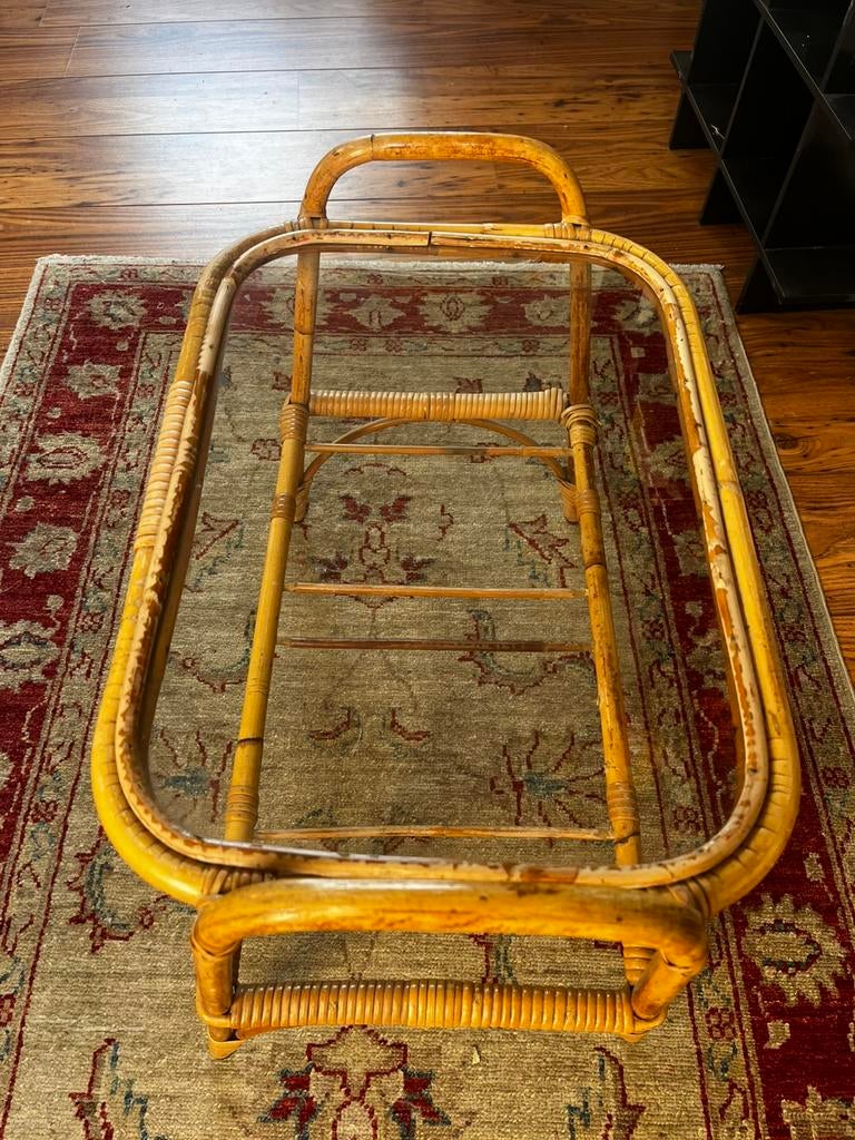 Rotan salontafeltje, Ophalen, Rond, 50 tot 100 cm, Minder dan 50 cm