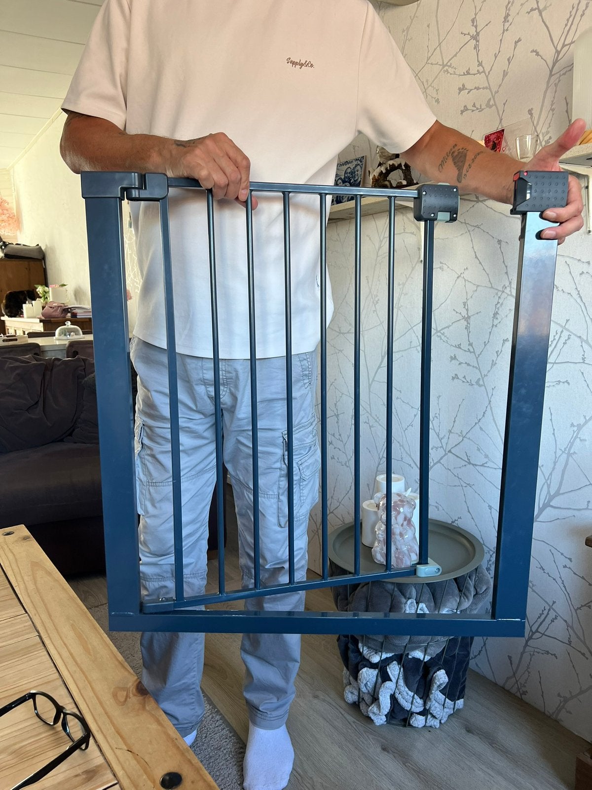 Trap hekje, Ophalen, Zo goed als nieuw, Klemhekje, Metaal of IJzer
