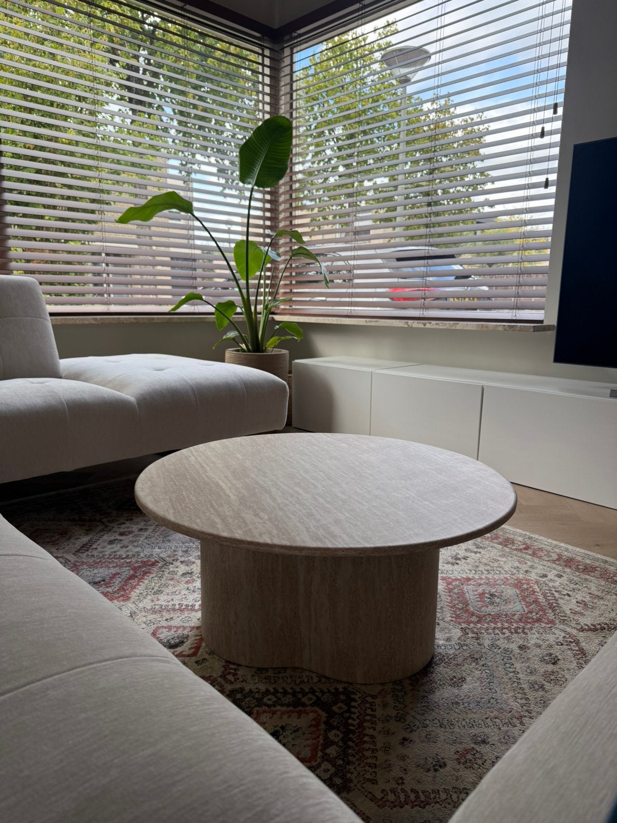 Salontafel 80 cm, Ophalen, Zo goed als nieuw, Rond, 50 tot 100 cm