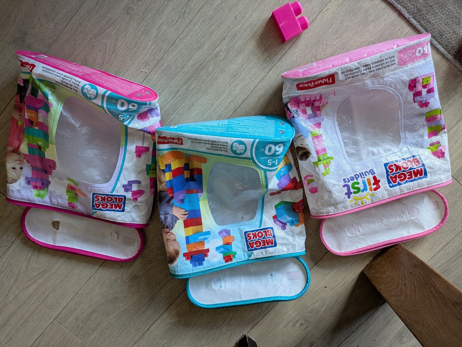 Grote partij Mega Bloks bouwblokken met trein, Ophalen, Gebruikt, Megabloks