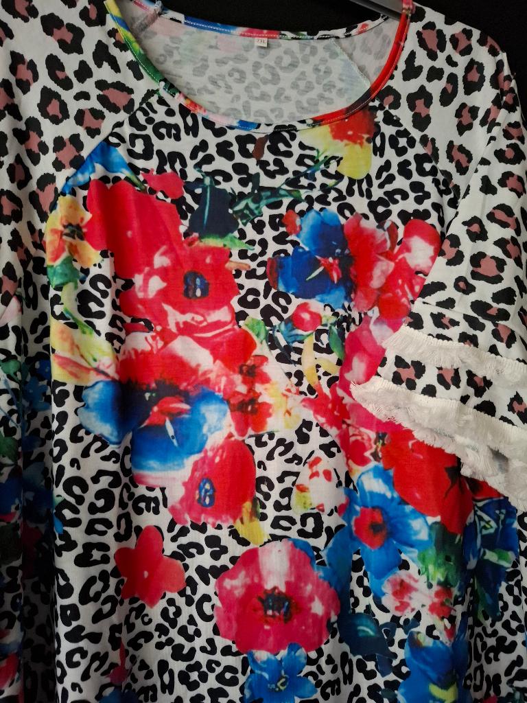 Vrolijk shirt maat 58, Kleding | Dames, Verzenden, Zo goed als nieuw, Overige kleuren, Shirt of Top