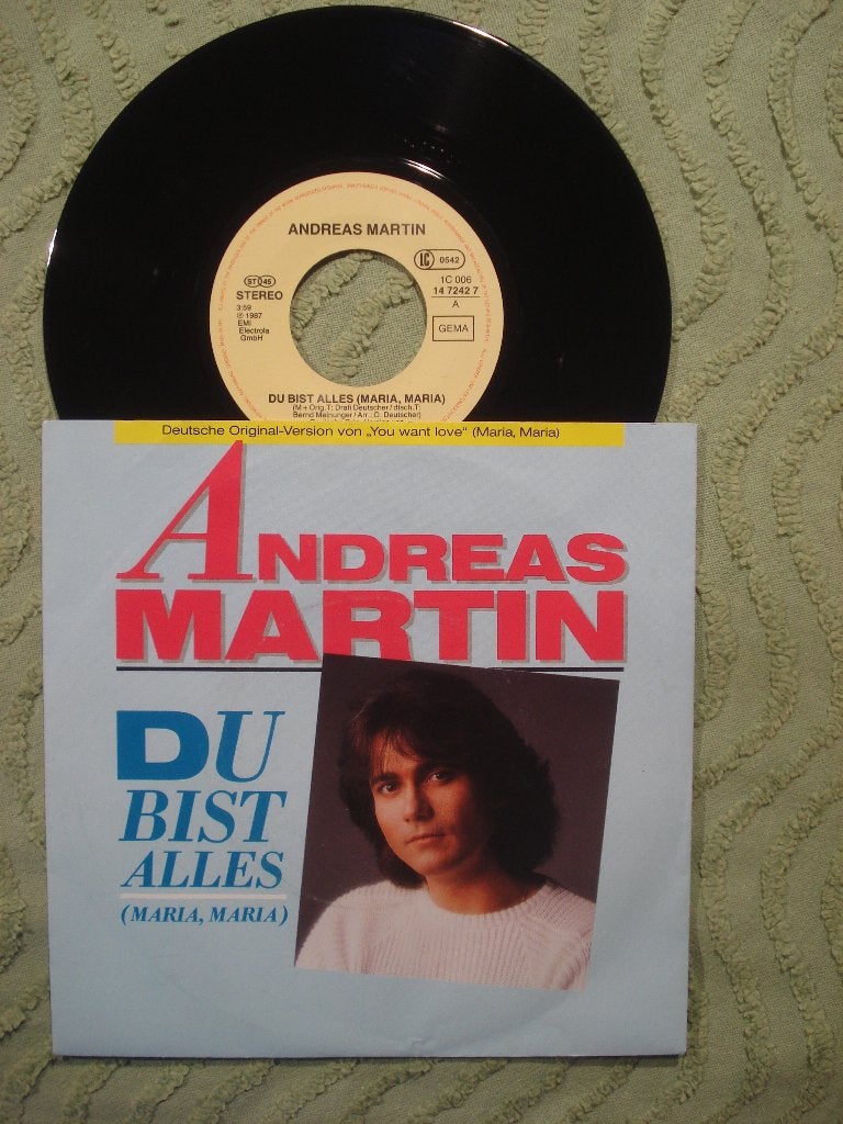Andreas Martin 7" Vinyl Single: Du bist alles (Maria, Maria), Ophalen of Verzenden, Zo goed als nieuw, 7 inch, Pop