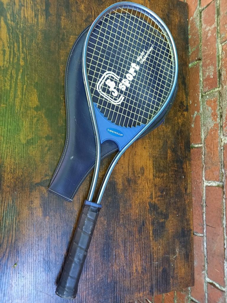 Dunlop tennisracket met hoes, Ophalen of Verzenden, Gebruikt, Racket, Dunlop