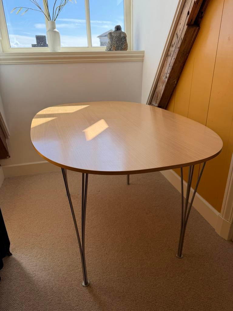 Fritz Hansen Superellipse Piet Hein tafel 90x135 cm, Ophalen, Gebruikt, 100 tot 150 cm, 50 tot 100 cm