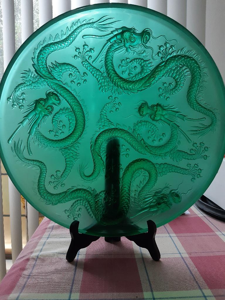 Jozef inwald barolac chinese draken schaal groen. 35 Cm., Ophalen