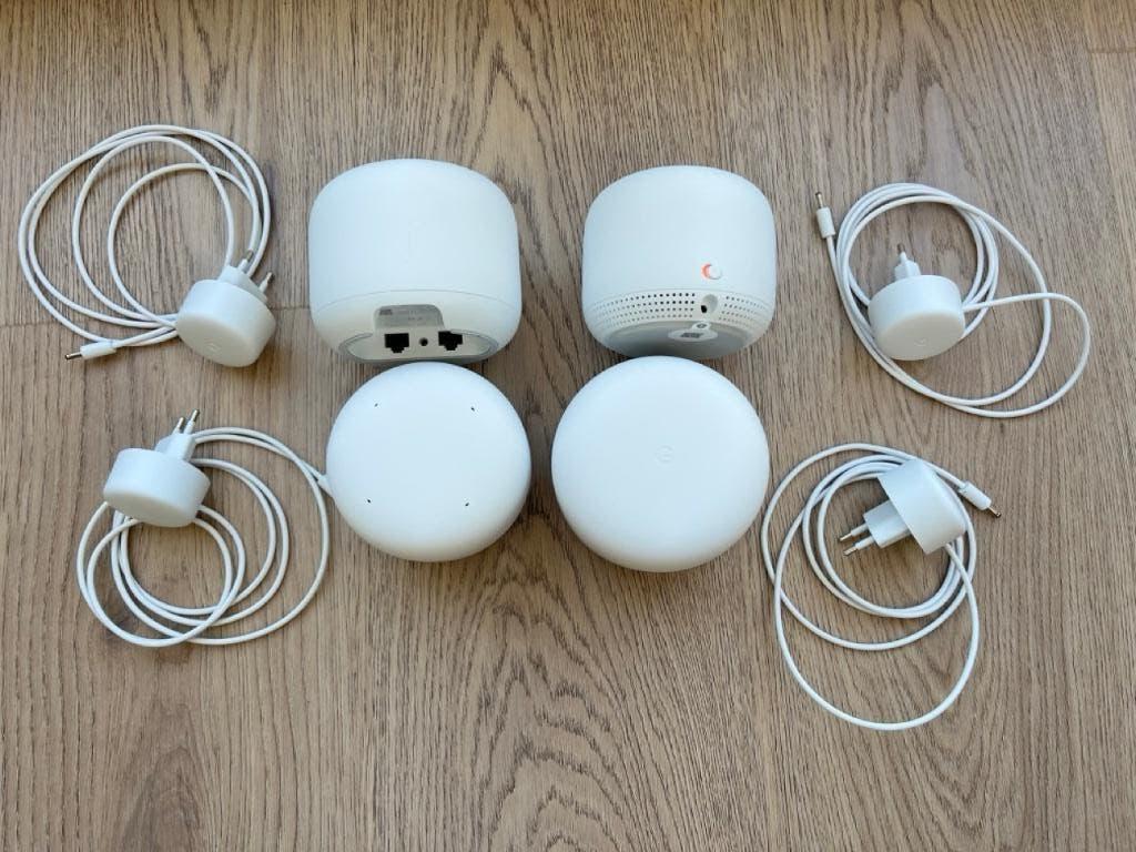 Google Nest Wifi - 2 sets (2x router + 2x access point), Computers en Software, WiFi-versterkers, Ophalen of Verzenden, Zo goed als nieuw