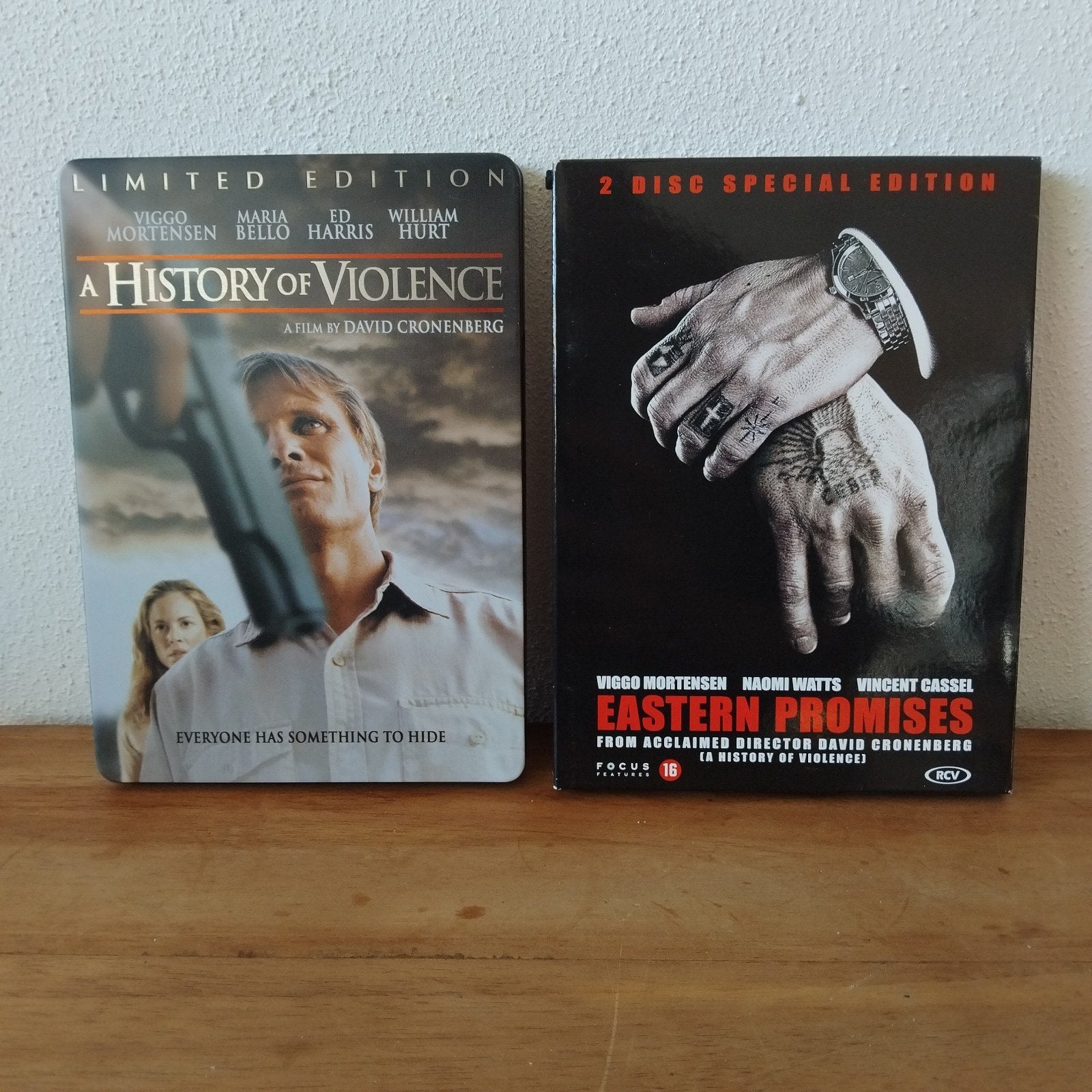 2x David Cronenberg A History of Violence + 1, Alle leeftijden, Ophalen of Verzenden, Zo goed als nieuw, Detective en Krimi