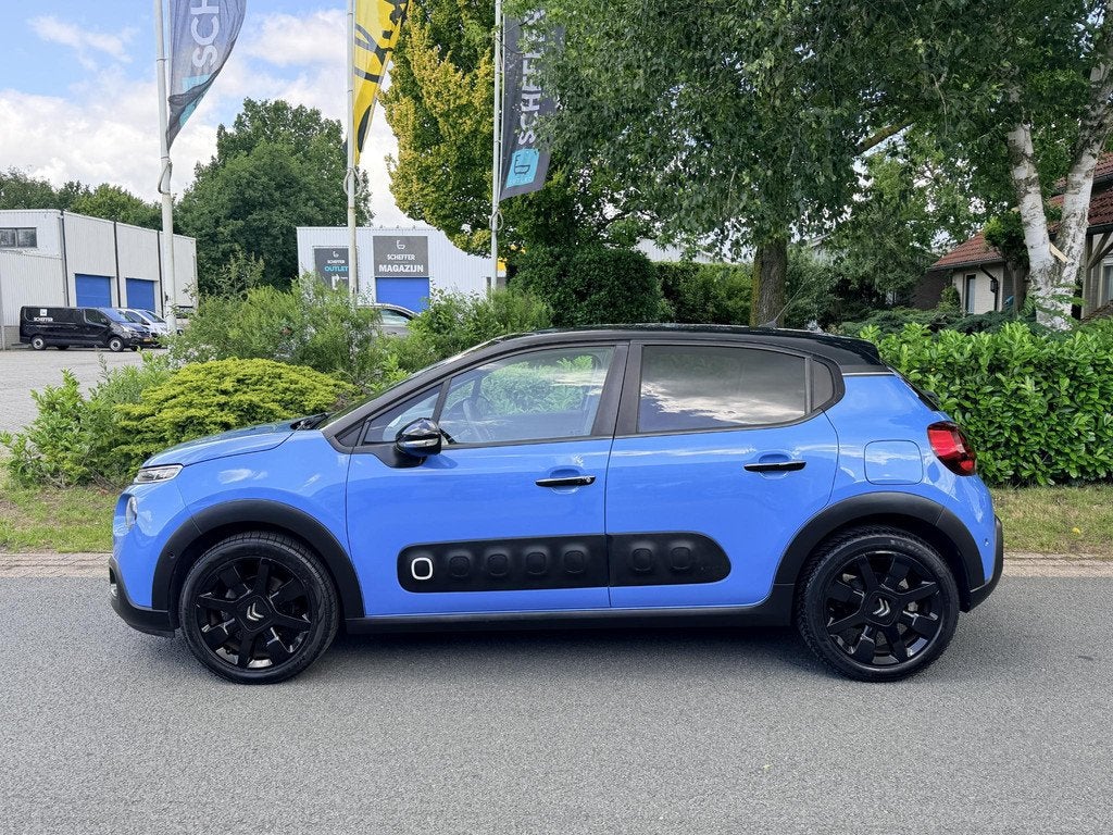 Citroen C3 1.2 PureTech 110PK Automaat•Navi•Keyless, Gebruikt, Euro 6, 1199 cc, Blauw