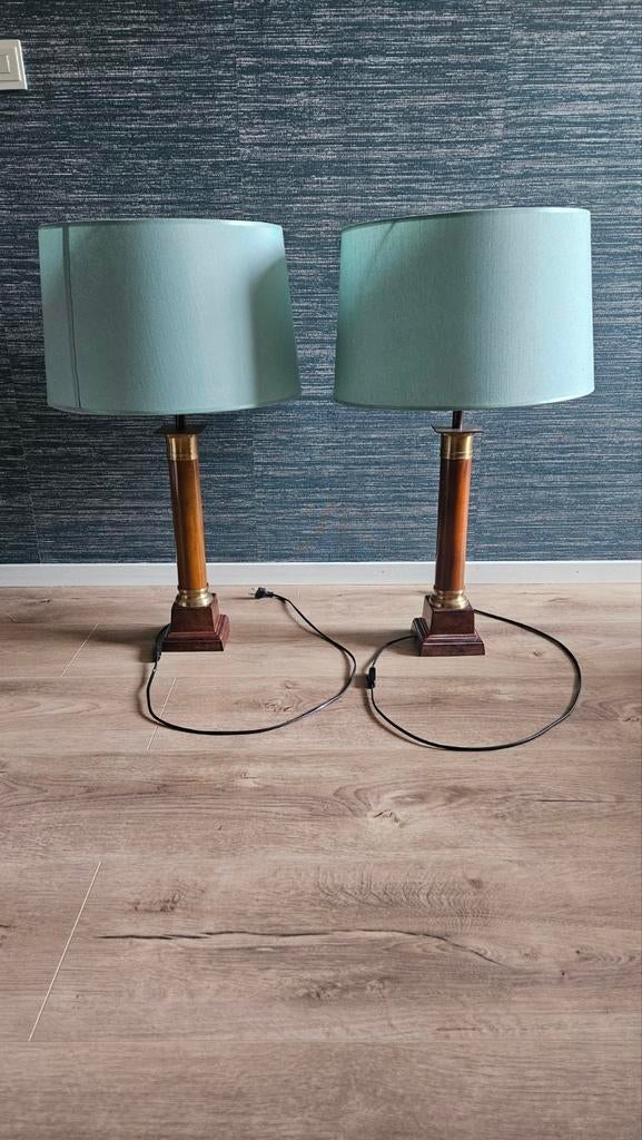 Set van 2 Mid-century Hollywood Regency tafellampen, Ophalen