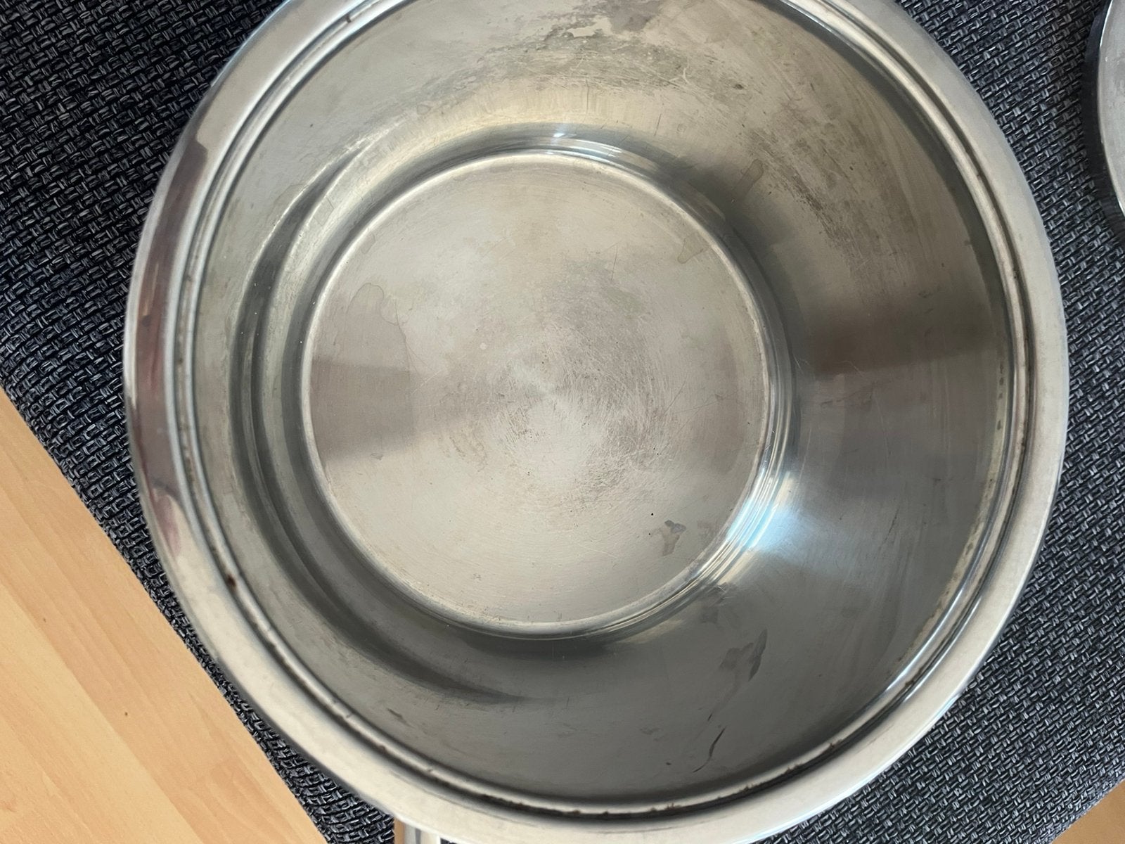 Rvs grote pan., Huis en Inrichting, Ophalen, Gebruikt, Rvs