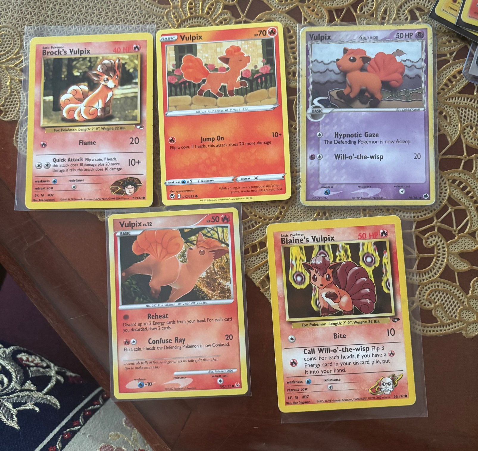 Vulpix pokemon set (vintage + nieuw), Verzenden, Zo goed als nieuw