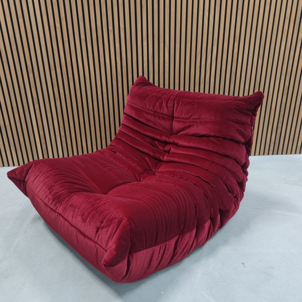 Ligne Roset Togo Eenzits | Nabab Cerise Velvet, Ophalen of Verzenden