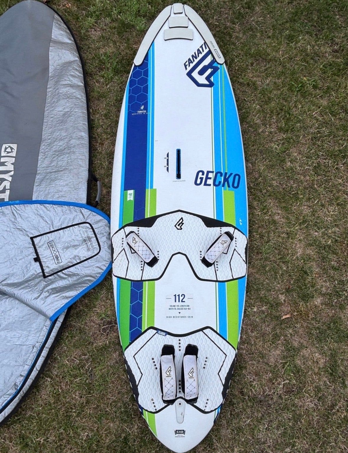 Fanatic Gecko 112 liter windsurfboard met Mystic boardbag, Ophalen, Gebruikt, Overige typen, Met draagtas