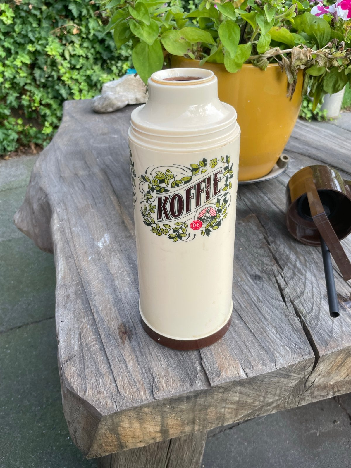 Douweegberts themoskan met Pompje - Koffie Design, Overige typen, Ophalen of Verzenden, Gebruikt, Beige