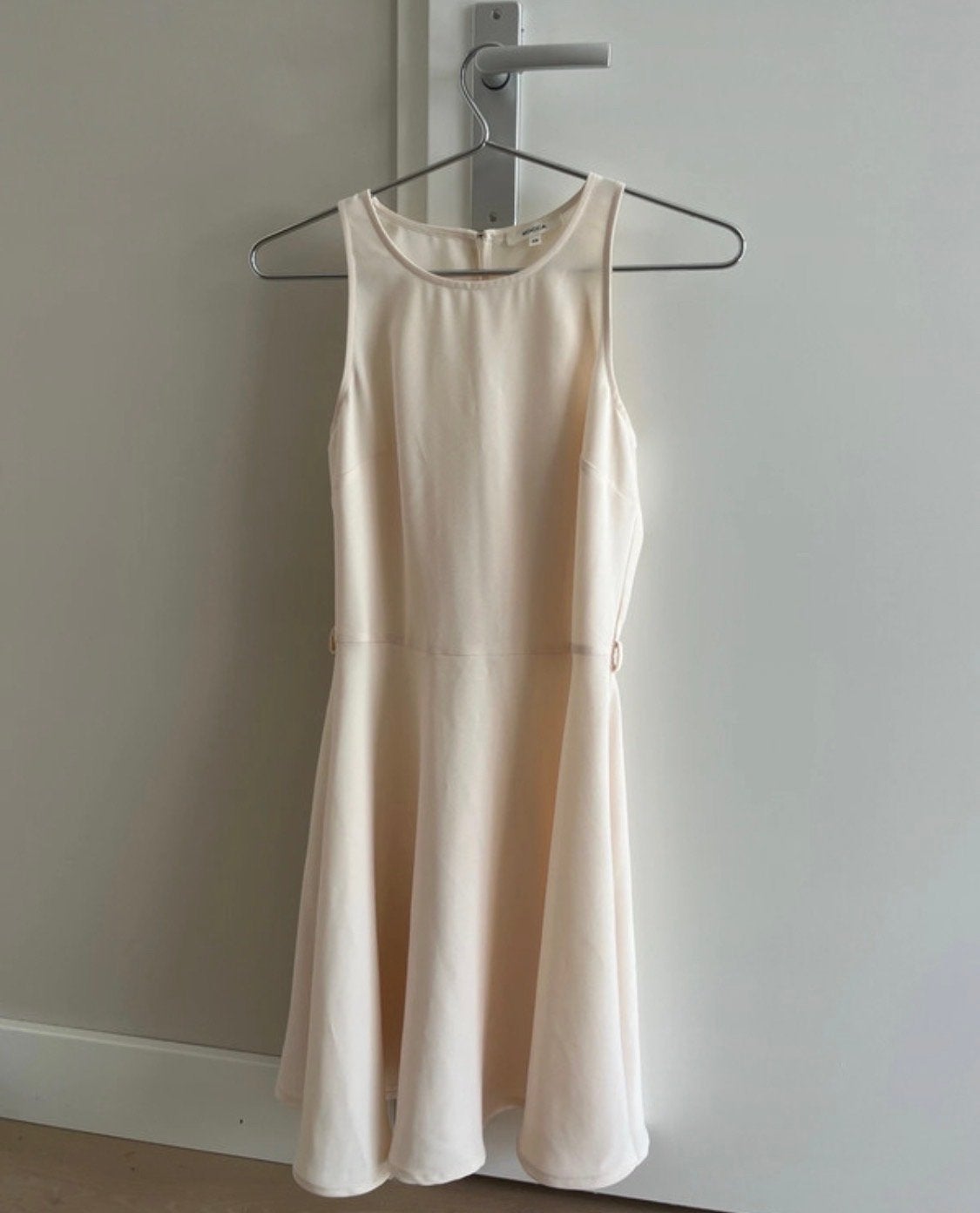 Kocca Elegante Crème/Licht Roze/Peach Jurk - Maat XS, Ophalen of Verzenden, Roze, Maat 34 (XS) of kleiner, Gedragen
