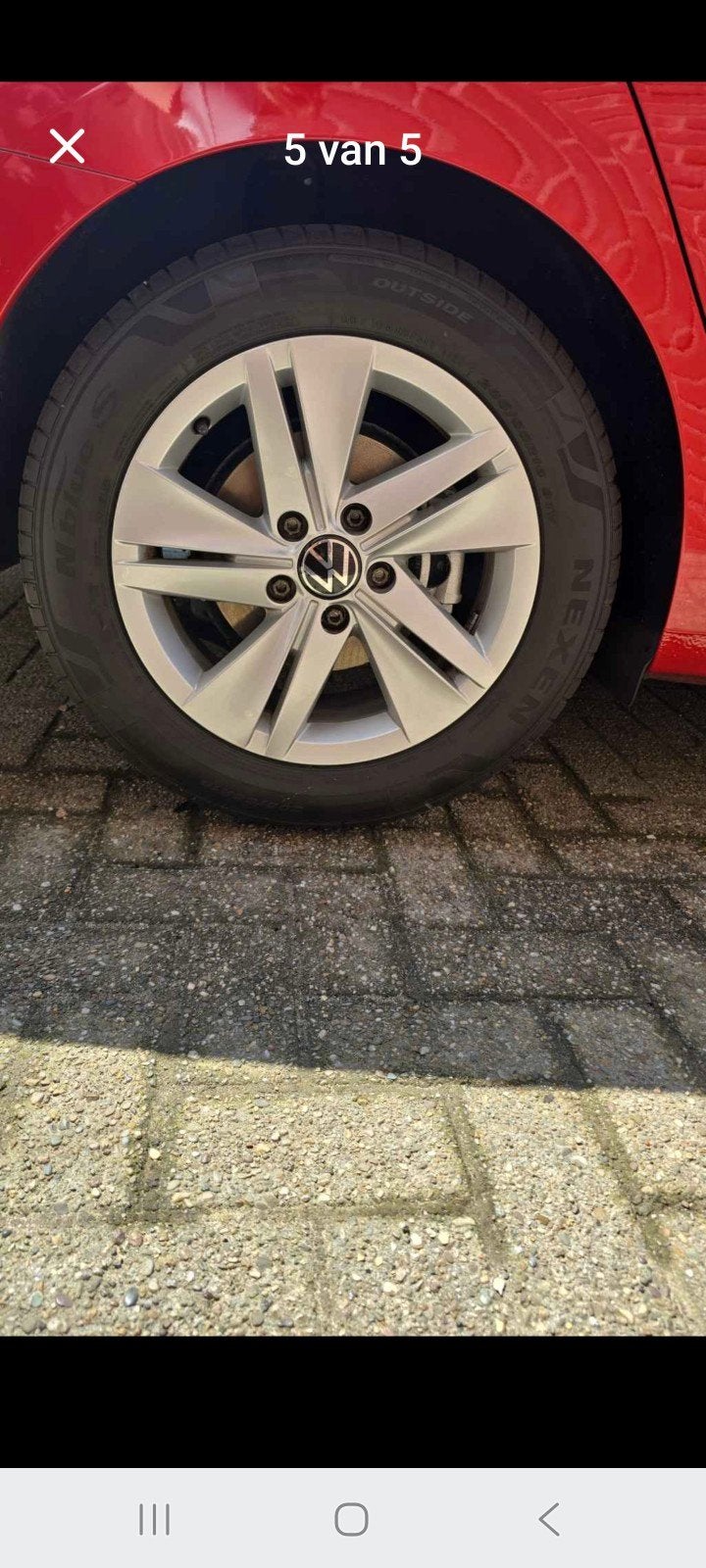 VW Golf Norfolk 16 inch velgen met Nexen zomerbanden, Ophalen