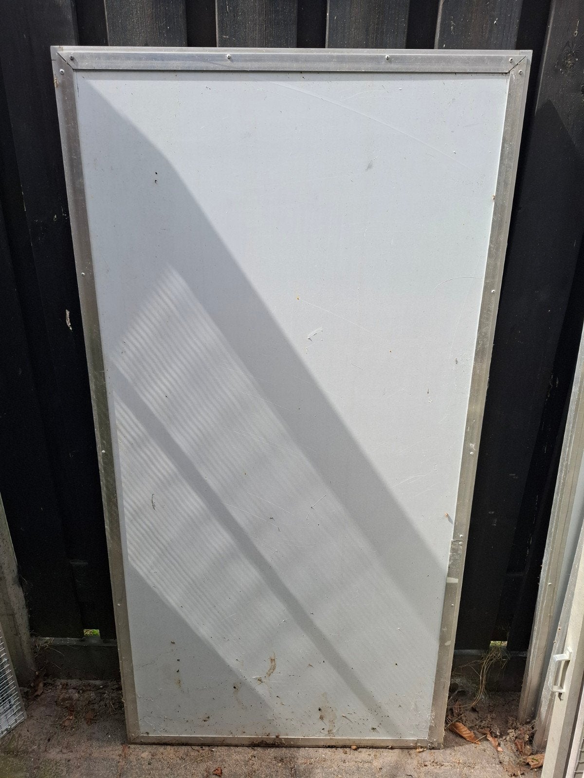 4 stuks trespa panelen in aluminium profiel, Ophalen, Aluminium, Volière