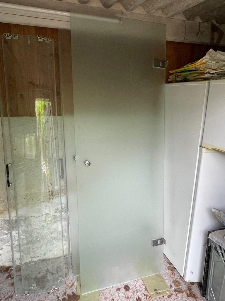 Matglazen deur, Doe-het-zelf en Verbouw, Deuren en Horren, Ophalen, Minder dan 80 cm, Binnendeur, 200 tot 215 cm