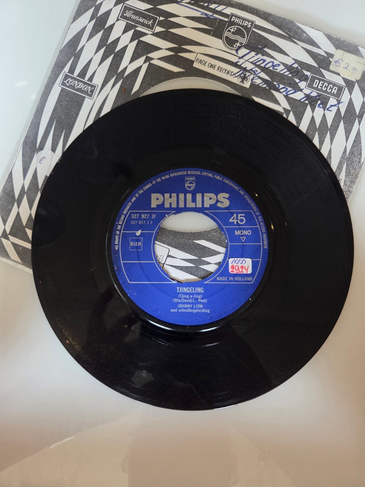 Johnny Lion - Tjingeling, Ophalen of Verzenden, Gebruikt, 7 inch, Nederlandstalig