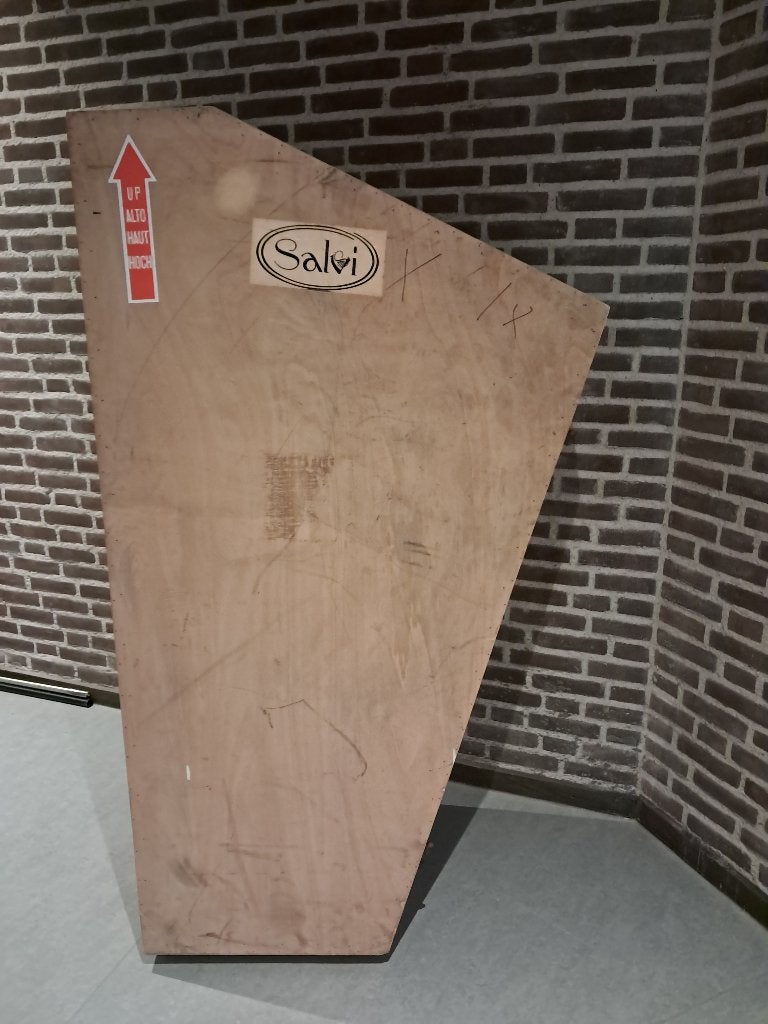 Salvi harpkist / harpkoffer – grote houten transportkist, Ophalen, Gebruikt, Overige instrumenten, Flightcase