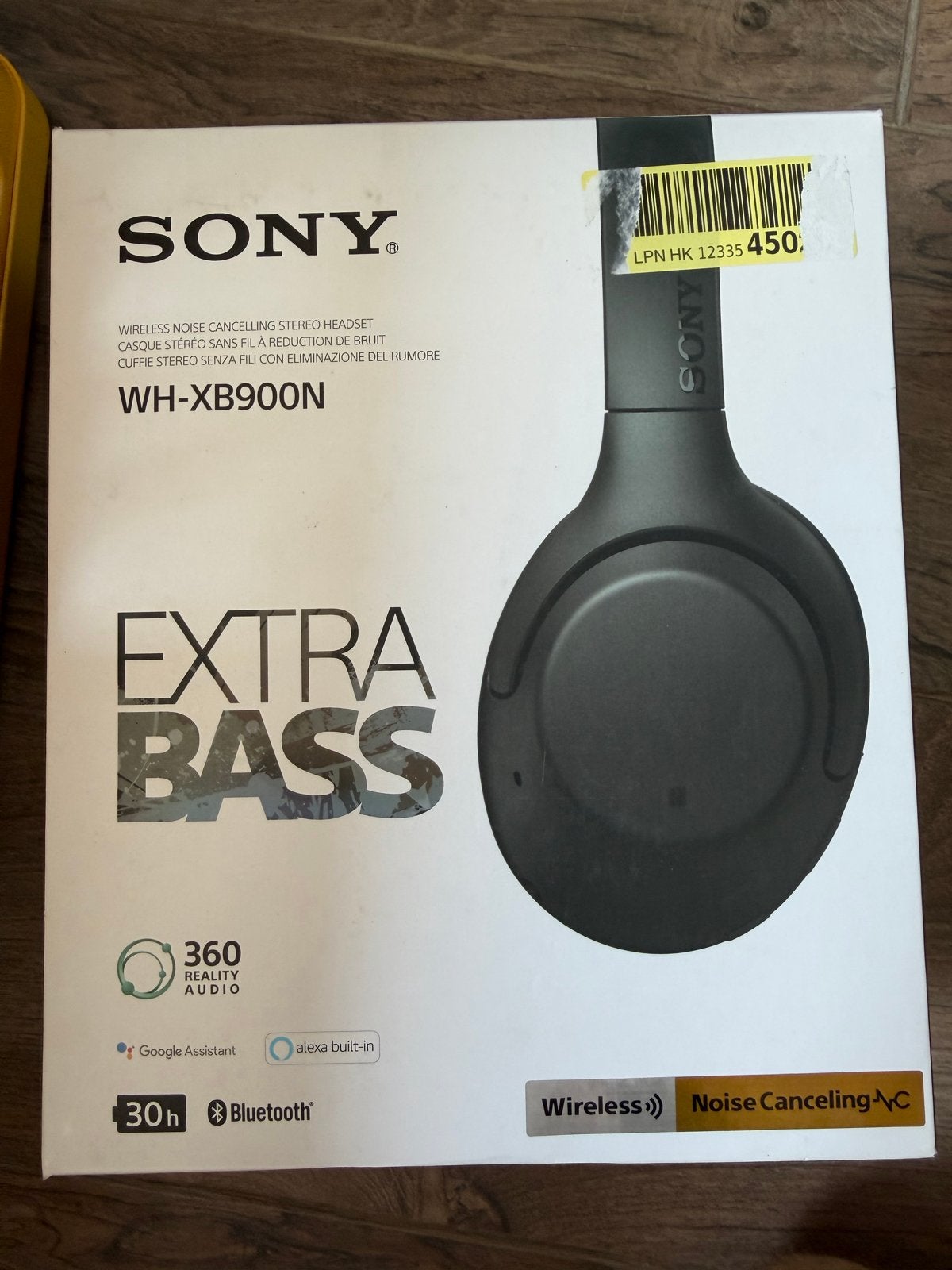 Sony WH-XB900N Extra Bass Noise Cancelling Koptelefoon, Audio, Tv en Foto, Koptelefoons, Us, Bluetooth, Nieuw, Ophalen of Verzenden