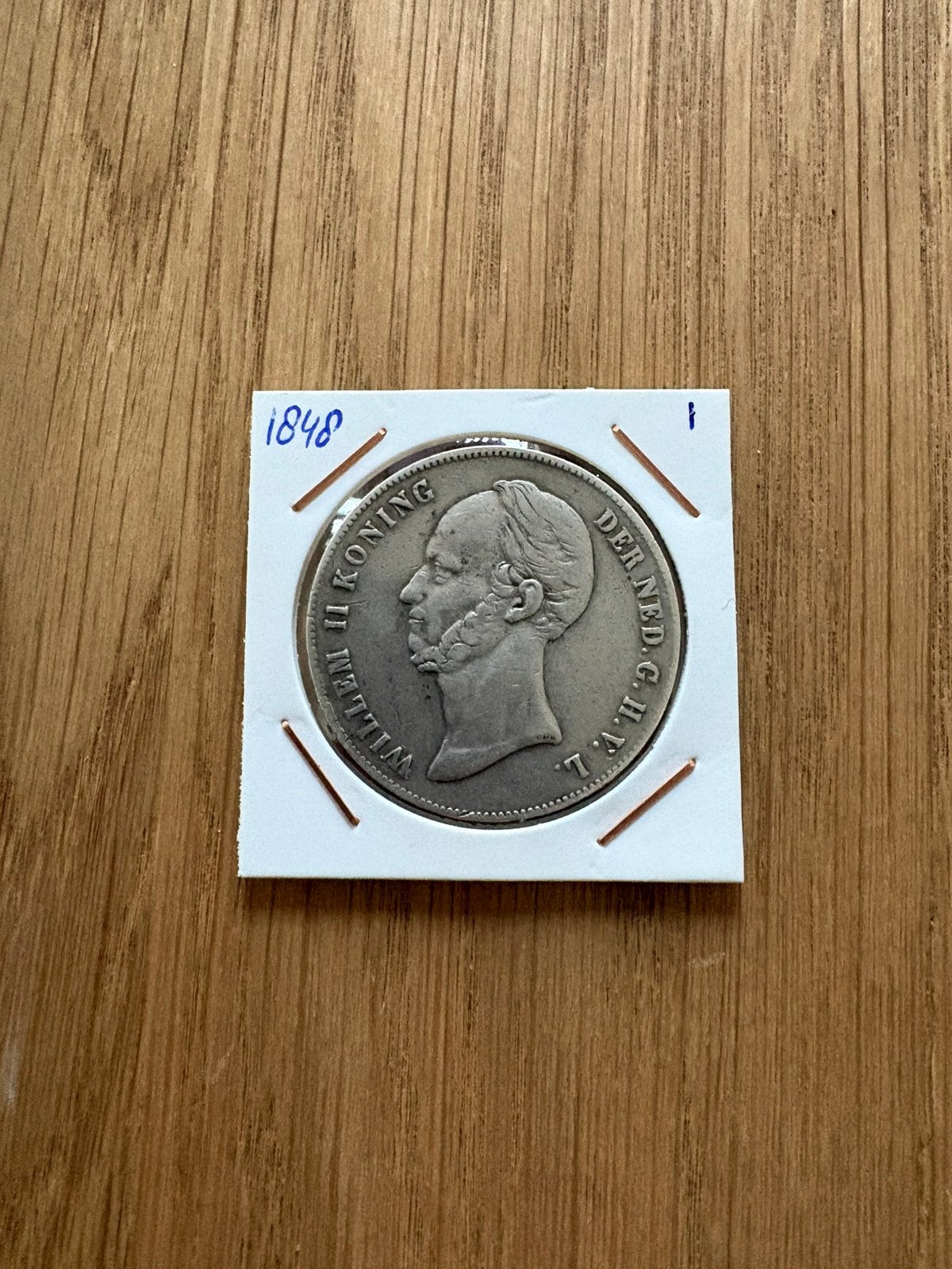 Willem 2 rijksdaalder 1848 1, Postzegels en Munten, Zilver, Ophalen of Verzenden, Losse munt, 2½ gulden