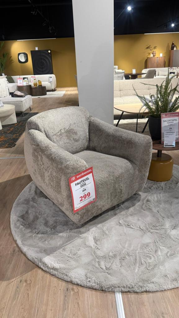 Fauteuil (schommelstoel) Dean, Ophalen, Zo goed als nieuw, Eén, Modern