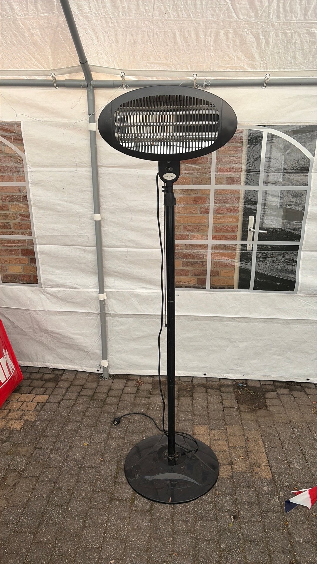 Goedwerkende staande heater, Tuin en Terras, Ophalen, Gebruikt, Elektrisch