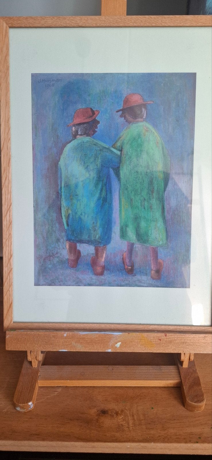 Jopie Huisman - De achterklap, Kee en Jantje (1994), Antiek en Kunst, Ophalen, Portret of Personen, Print, Papier