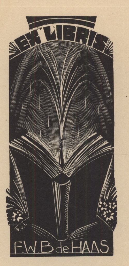 0266 Ex Libris Nederland : Dirk Govert van Luijn, 1938, Verzenden, Ex libris
