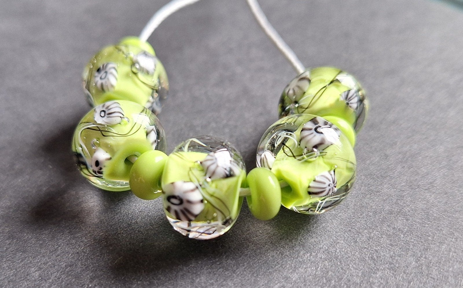 set handgemaakte lampwork glas kralen, Verzenden, Nieuw, Kraal