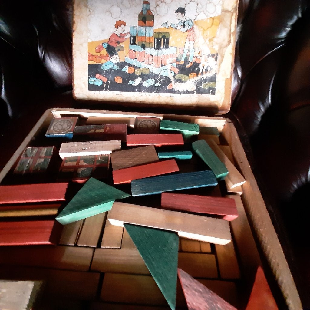 Cadeautip. Blokkendoos ca. 75 jaar oud., Ophalen of Verzenden