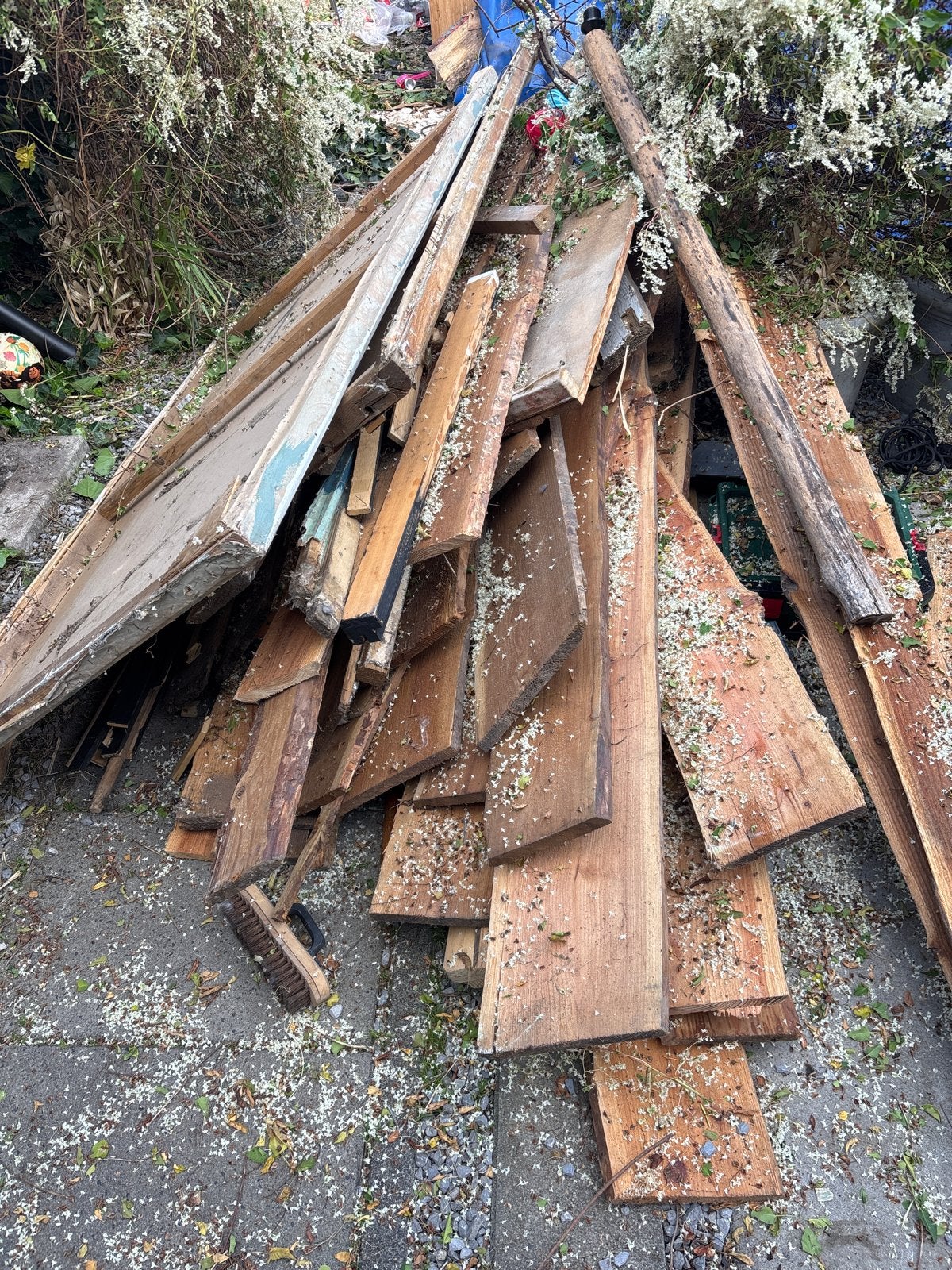 GRATIS STOOKHOUT Diverse gebruikte houten planken en balken, Doe-het-zelf en Verbouw, Ophalen, Gebruikt, Plank, Overige houtsoorten