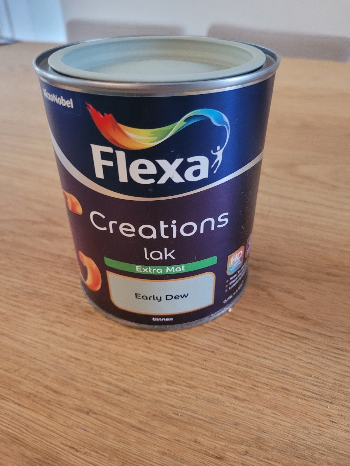 Early dew flexa lak. Nieuw, Ophalen, Blauw, Nieuw, Lak