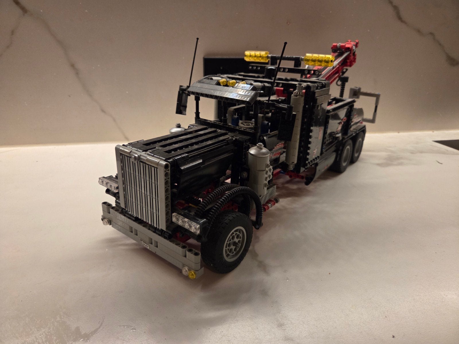 LEGO Technic 8285 Tow Truck – Amerikaanse takelwagen (2006), Ophalen of Verzenden, Gebruikt, Overige merken