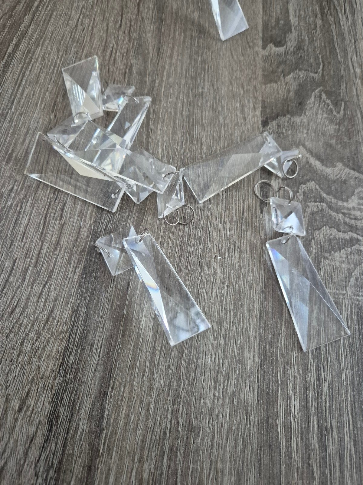 Moderne Kristallen Woonkamer Lamp - G9, inHoogte Verstelbaar, Gebruikt, 50 tot 75 cm, Glas, Modern, Kristal