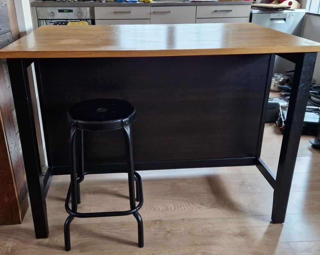 IKEA bar/keukeneiland 79x126x90 met opbergruimte, Ophalen, Zo goed als nieuw