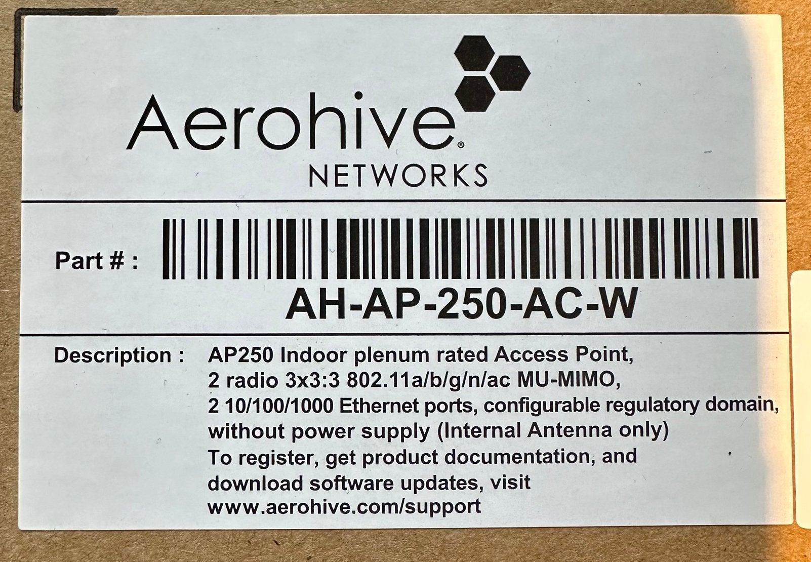 Aerohive ah-ap-250-ac-w, Computers en Software, Ophalen of Verzenden, Nieuw
