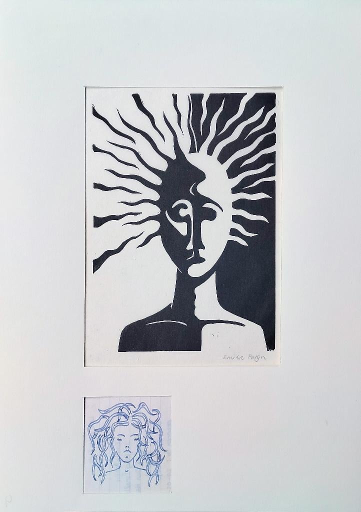 Hoofd - Kunstenaar: Emilie Patijn, 2000 tot heden, Overige technieken, Portret, Gesigneerd