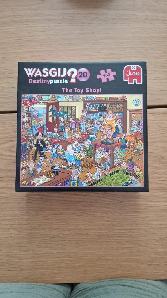 Wasgij puzzel 950 stukjes - de speelgoedwinkel, Ophalen of Verzenden, 500 t/m 1500 stukjes, Zo goed als nieuw, Legpuzzel