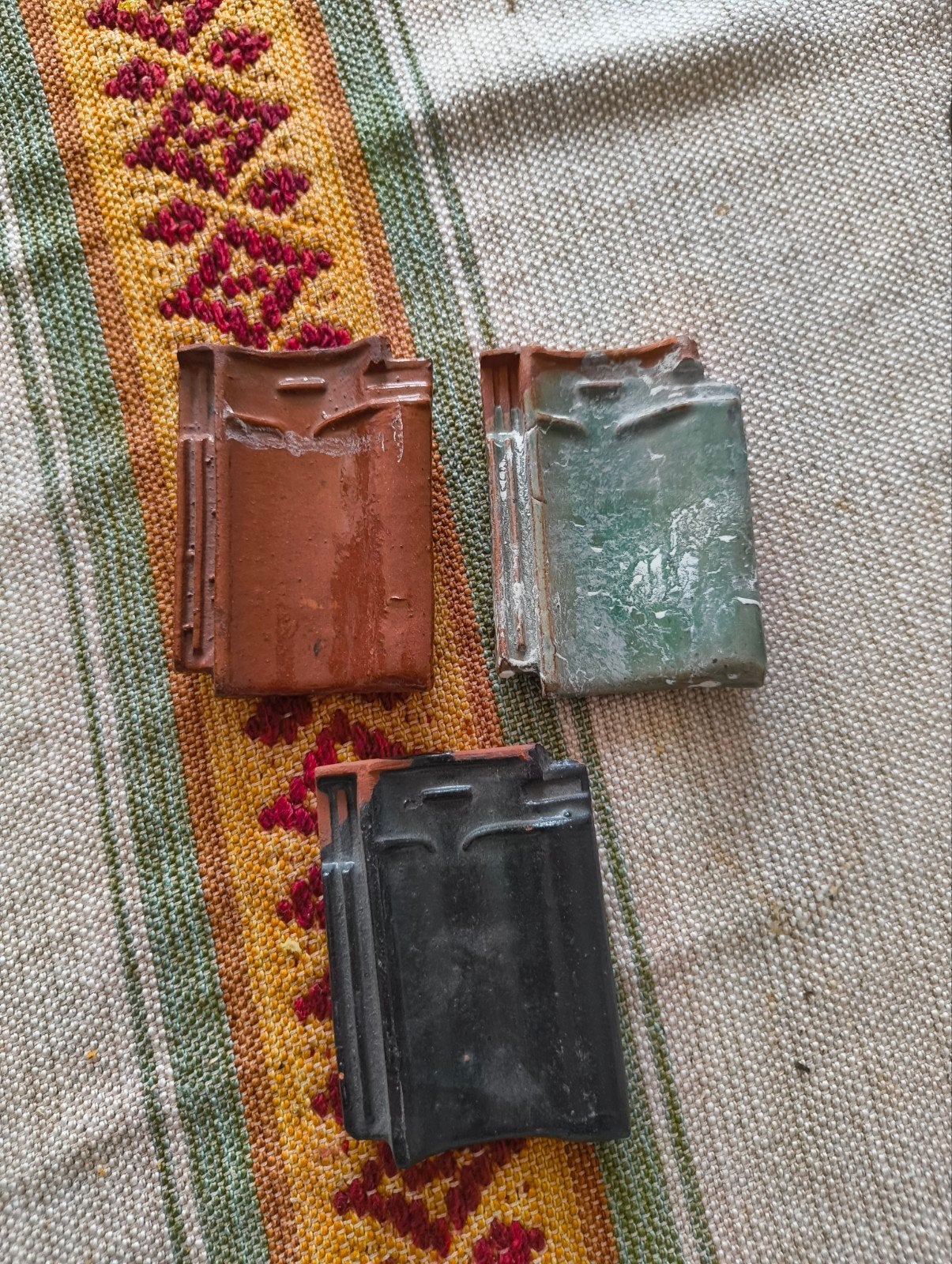 Vintage verkoop voorbeelden dakpannen, Ophalen of Verzenden, Gebruiksvoorwerp