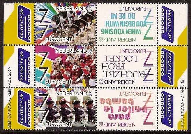 Nederland NVPH nr 2652/7 postfris Muziek 2009, Ophalen of Verzenden, Na 1940, Postfris