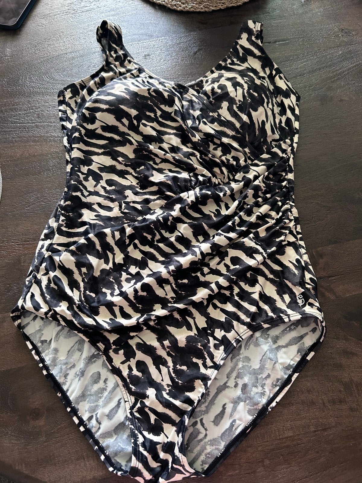 Ten Cate Swim Badpak Zebraprint Maat 44/46, Kleding | Dames, Badmode en Zwemkleding, Ophalen, Zo goed als nieuw, Zwart, Badpak